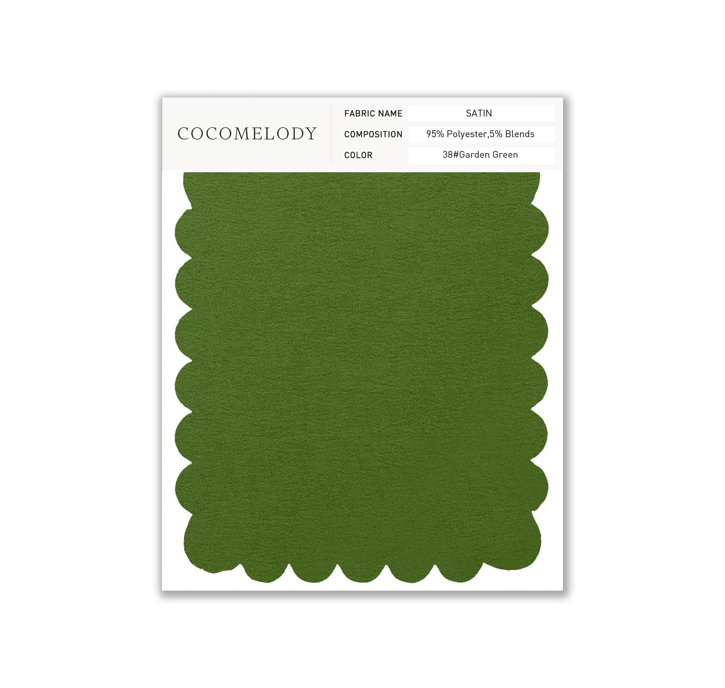 Satin Fabric Swatch in Single Color SWST16003 - COCOMELODY