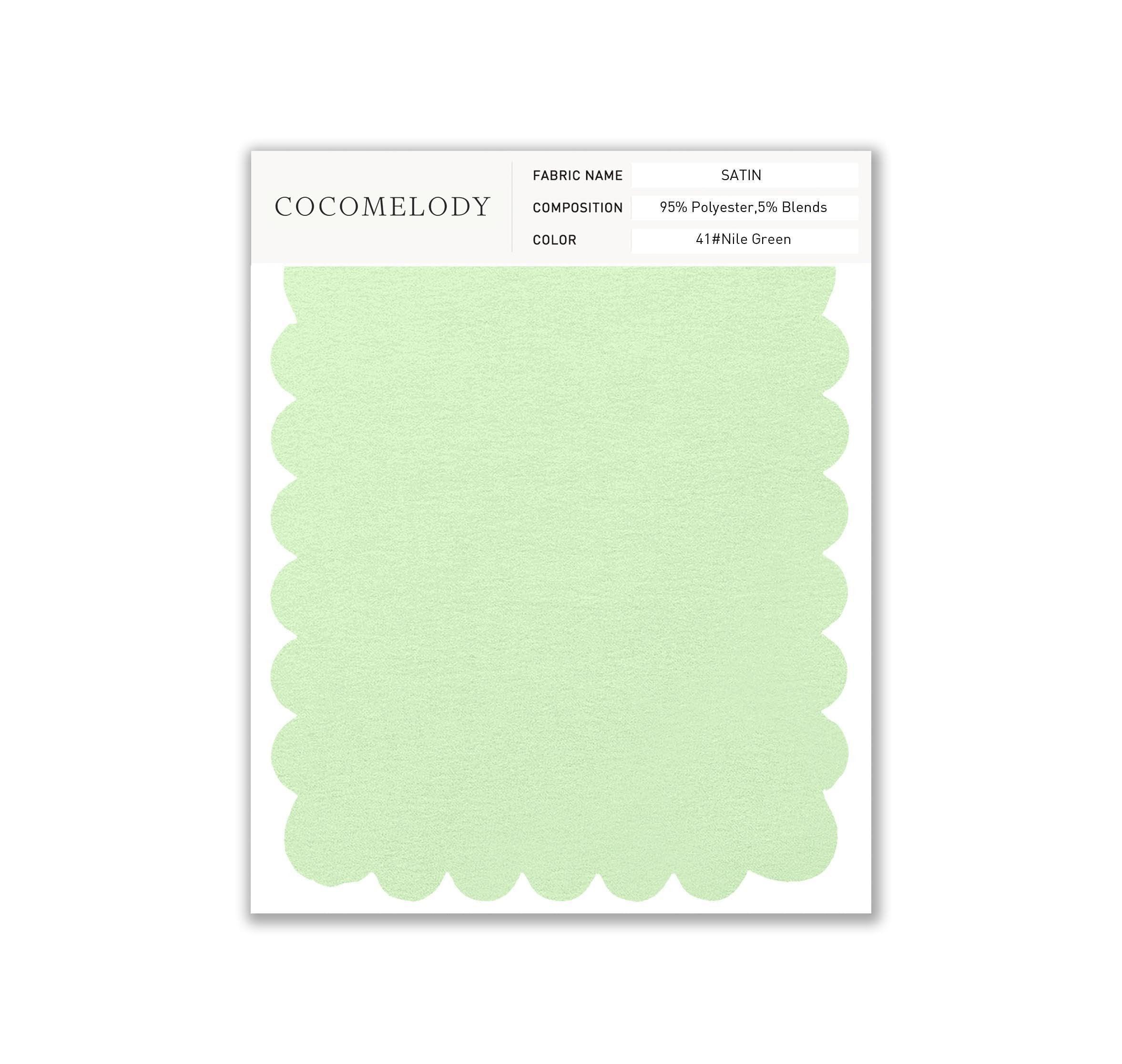 Satin Fabric Swatch in Single Color SWST16003 - COCOMELODY