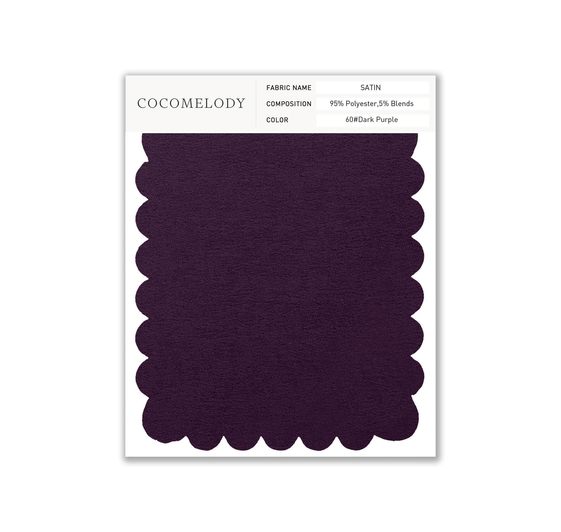 Satin Fabric Swatch in Single Color SWST16003 - COCOMELODY