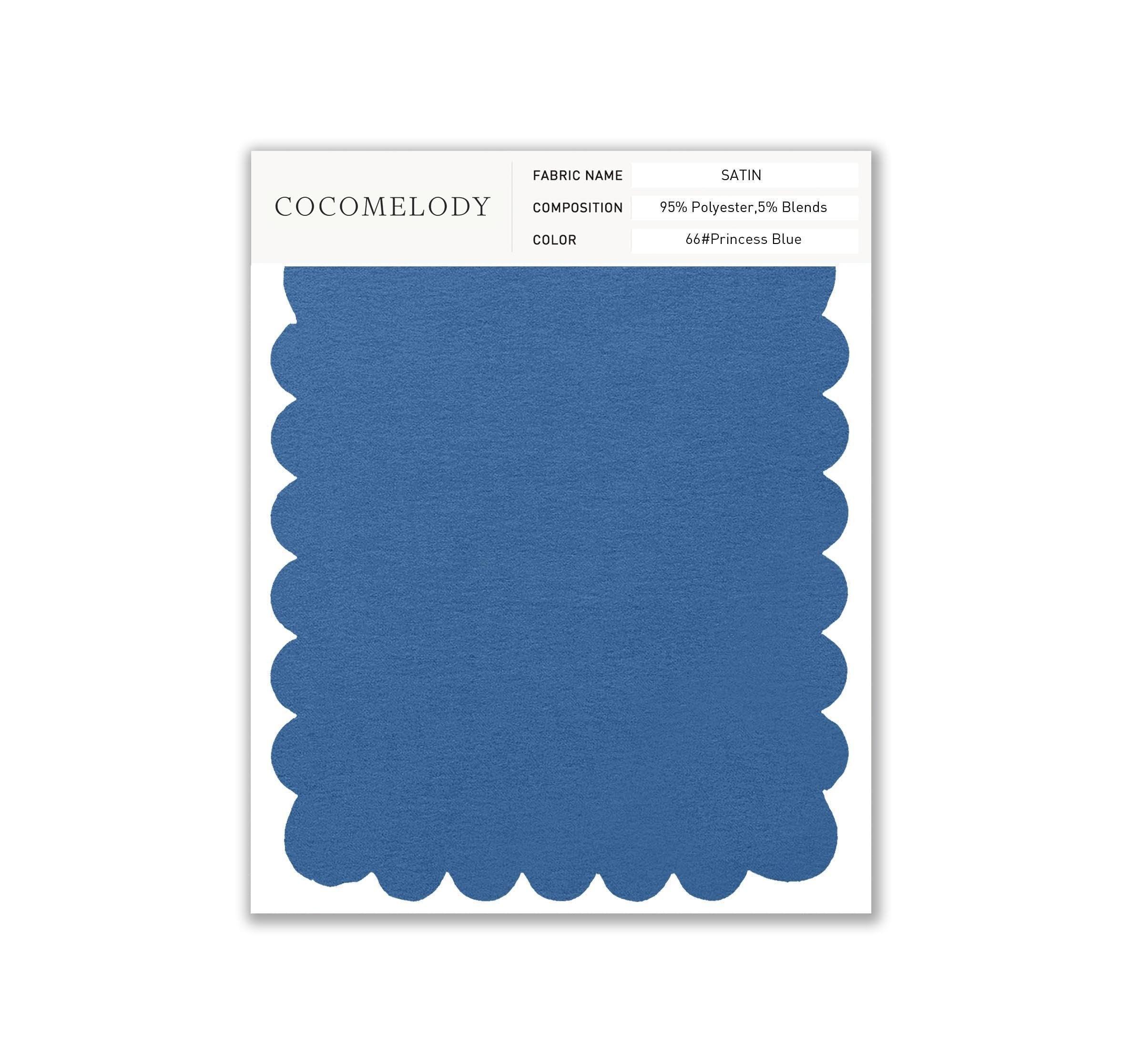 Satin Fabric Swatch in Single Color SWST16003 - COCOMELODY