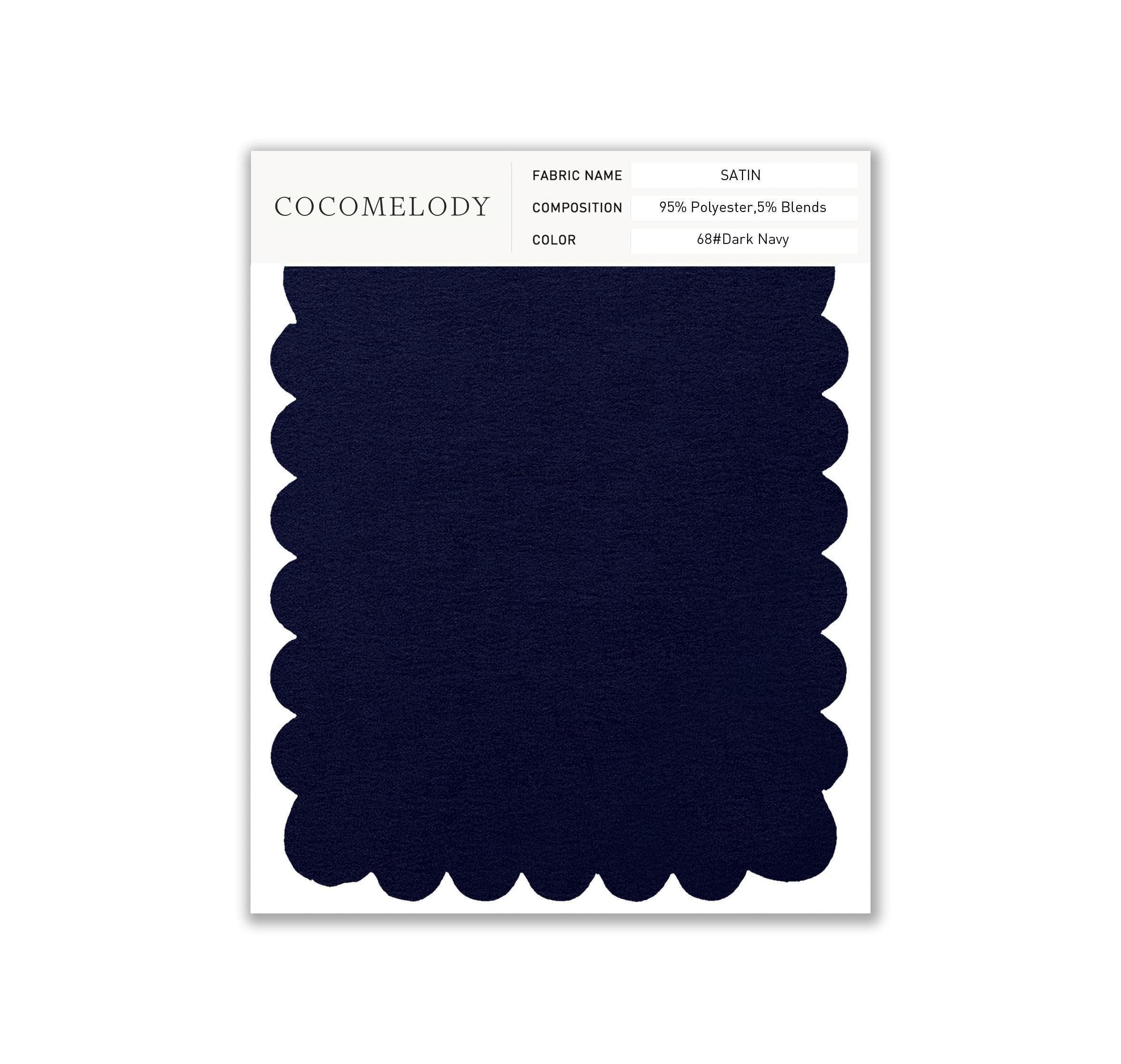 Satin Fabric Swatch in Single Color SWST16003 - COCOMELODY