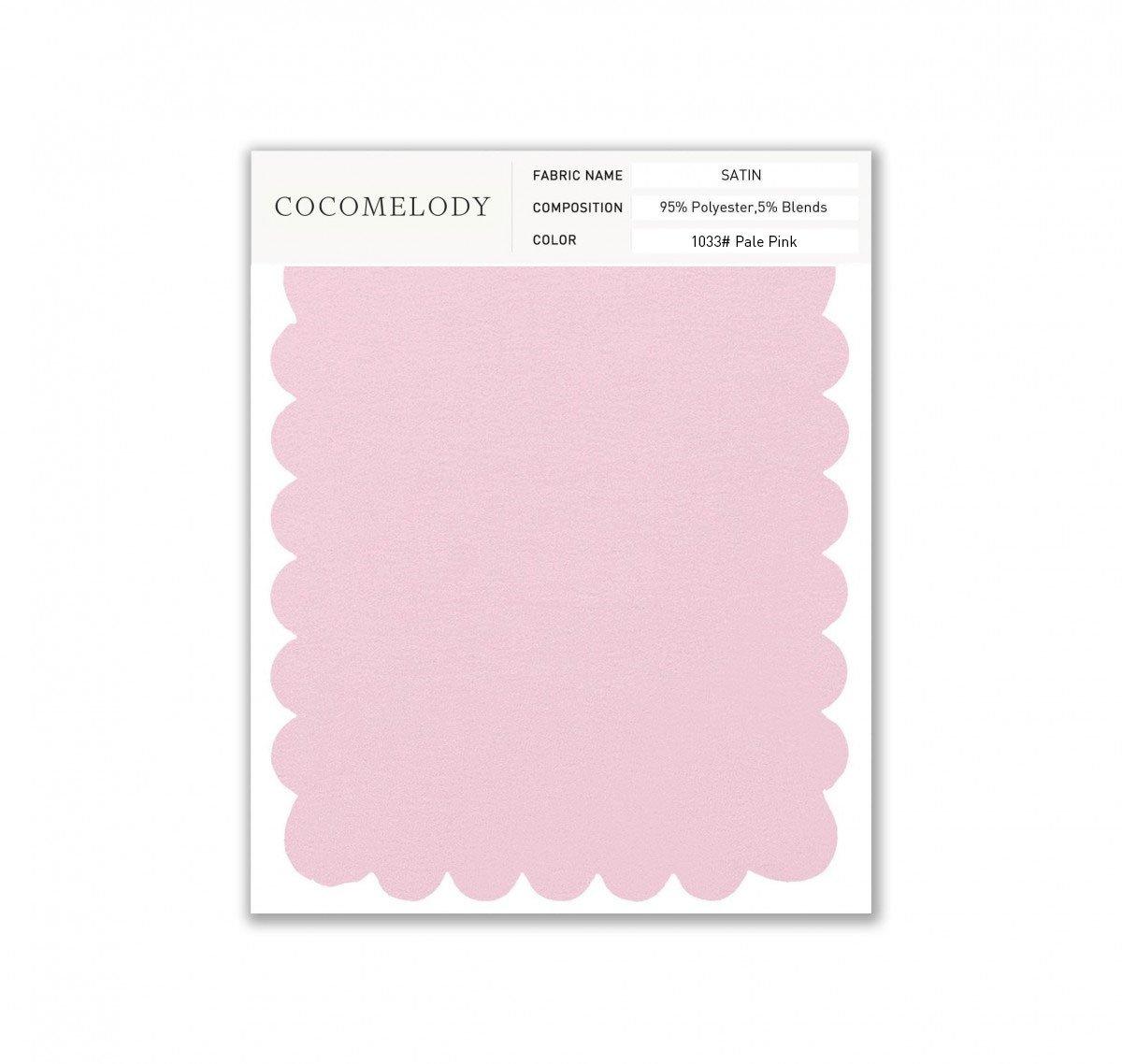 Satin Fabric Swatch in Single Color SWST16003 - COCOMELODY
