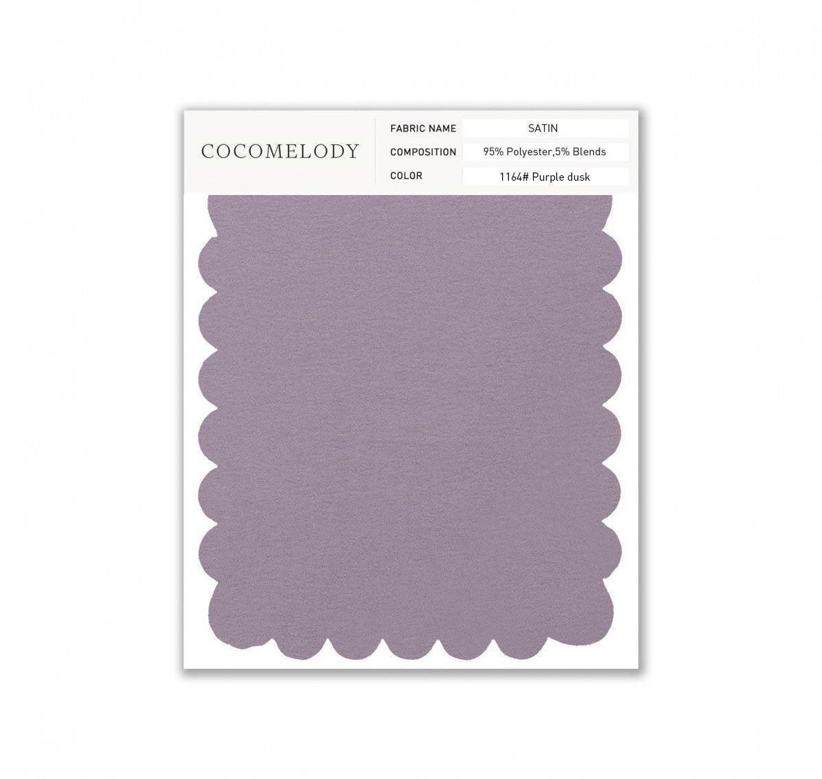 Satin Fabric Swatch in Single Color SWST16003 - COCOMELODY