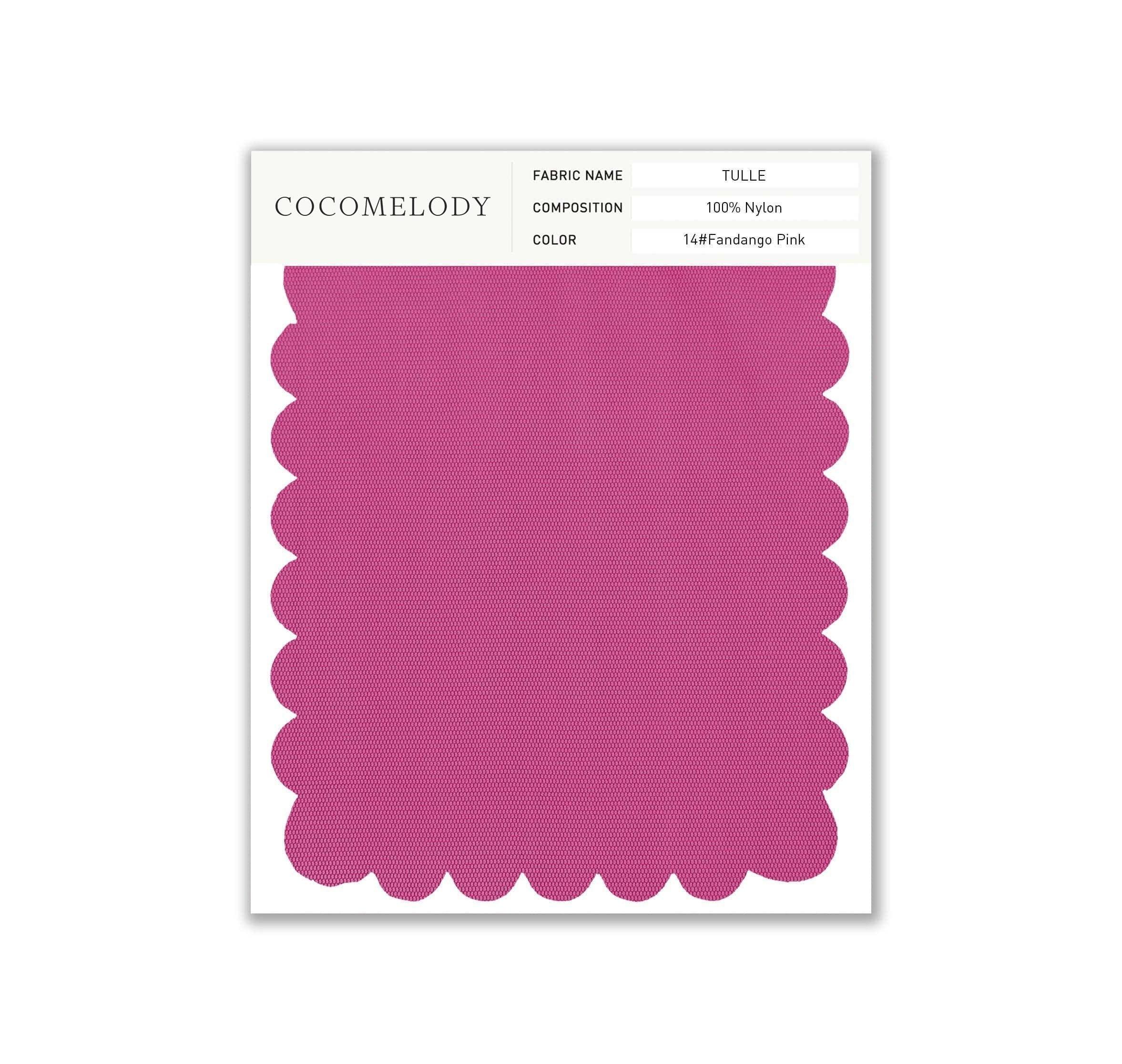 Tulle Fabric Swatch in Single Color SWTU16002 - COCOMELODY