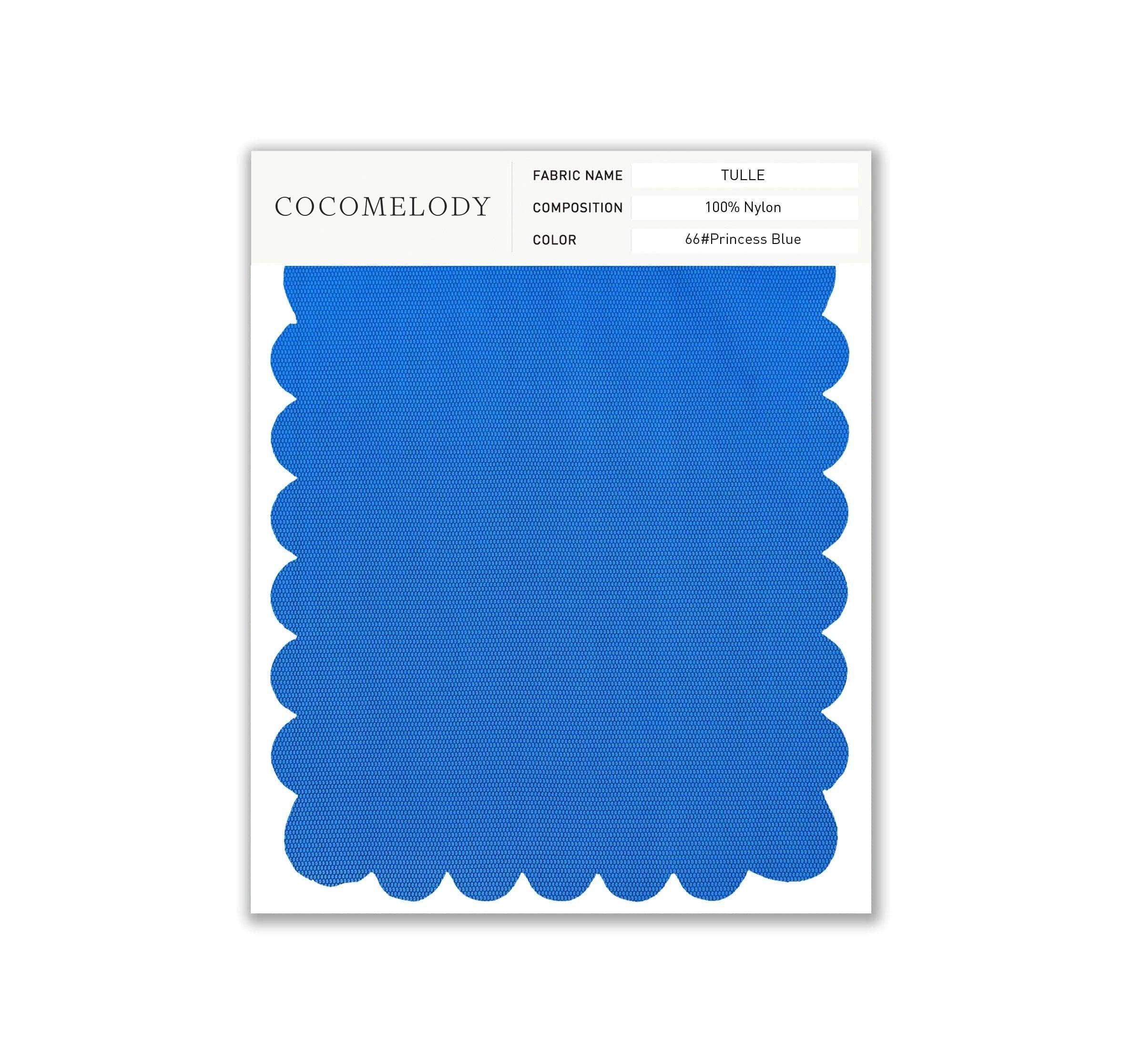 Tulle Fabric Swatch in Single Color SWTU16002 - COCOMELODY