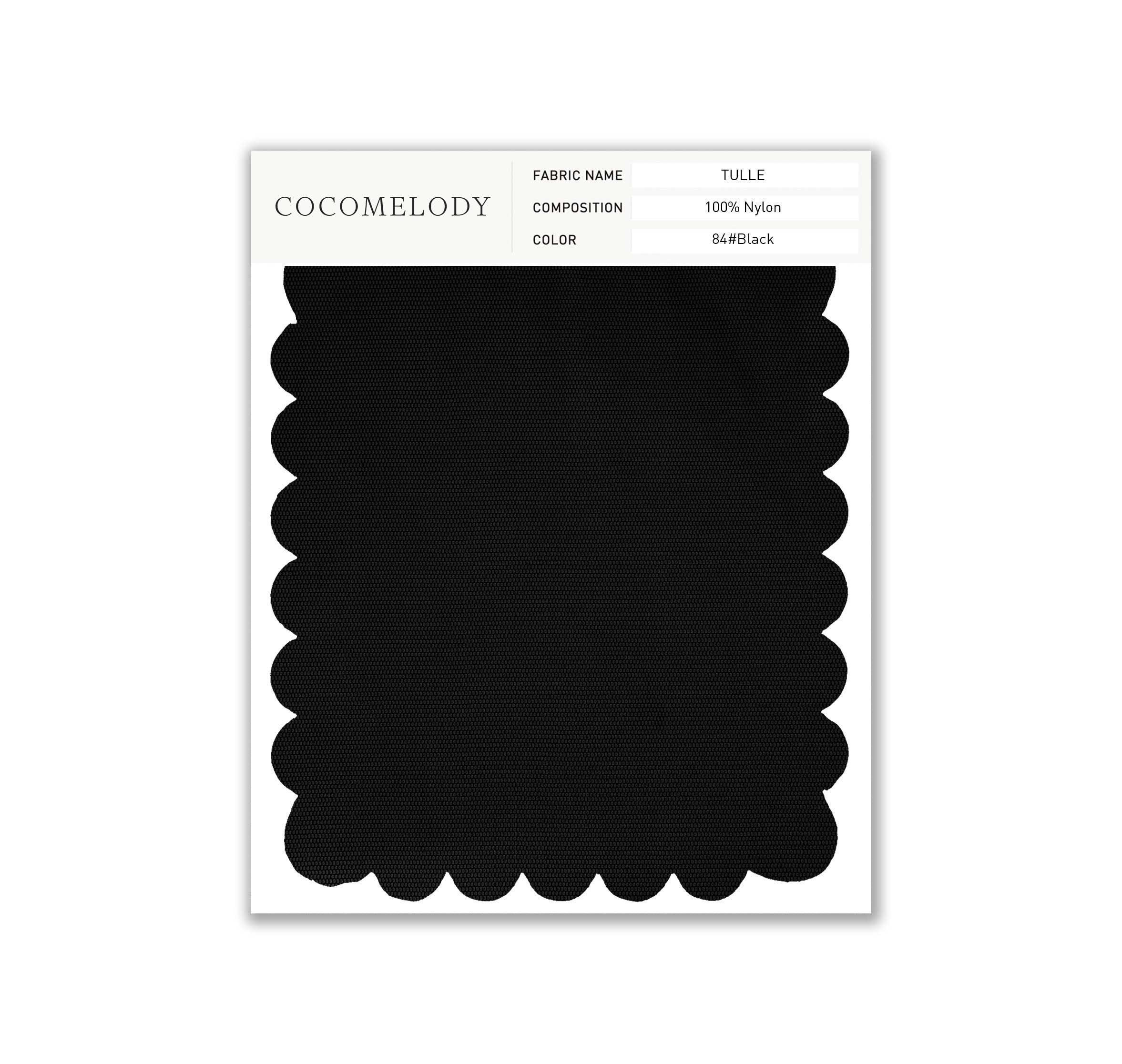 Tulle Fabric Swatch in Single Color SWTU16002 - COCOMELODY