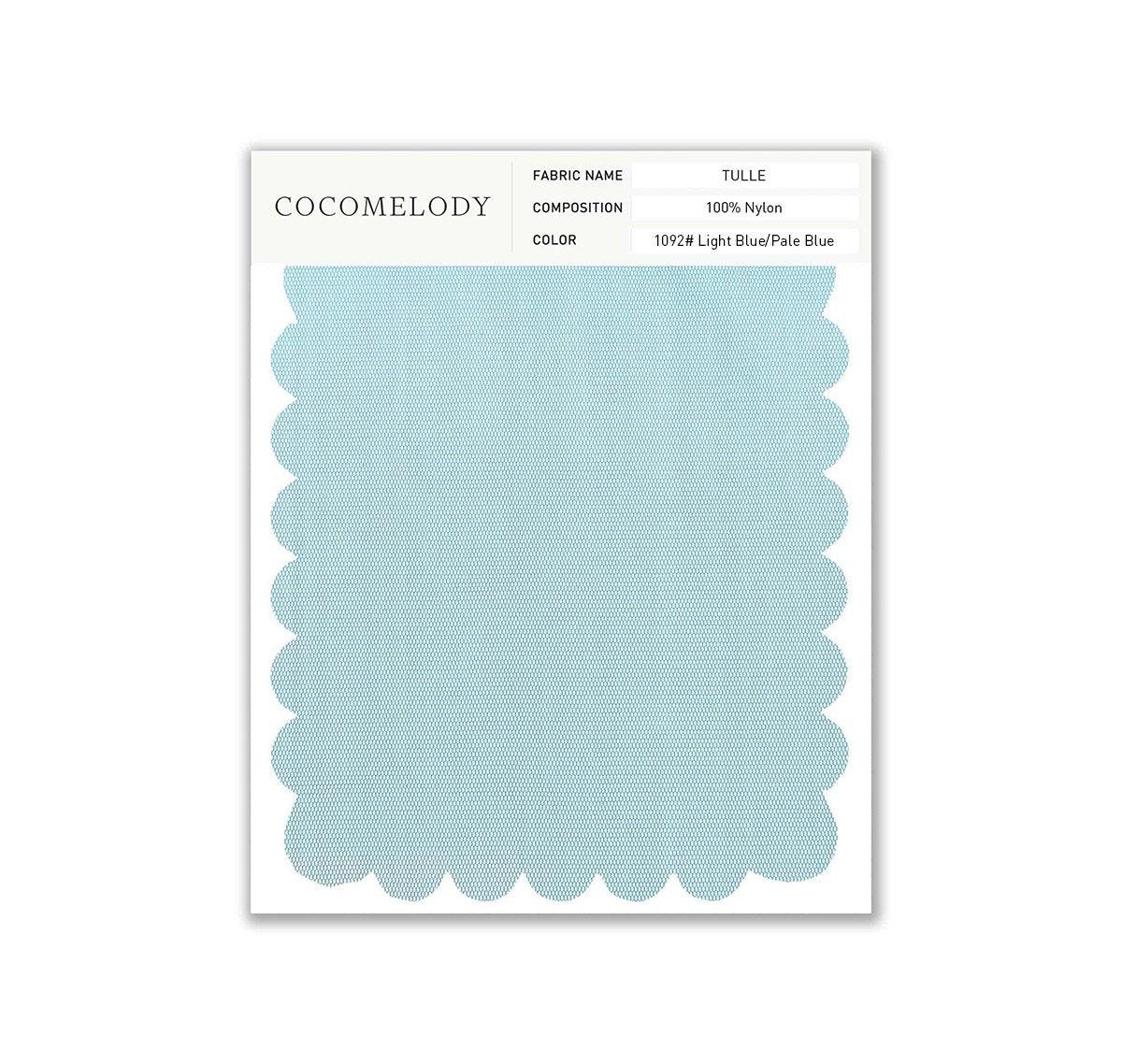 Tulle Fabric Swatch in Single Color SWTU16002 - COCOMELODY